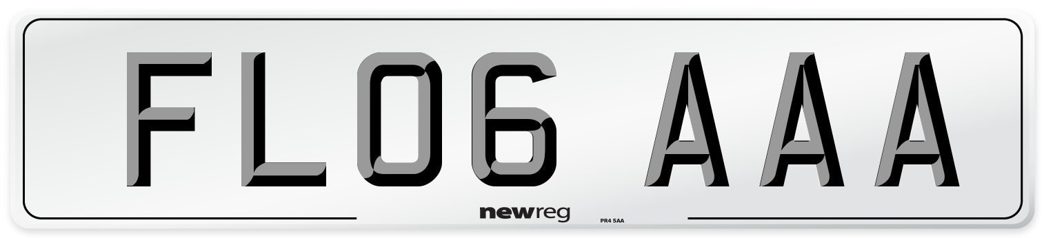 FL06 AAA Number Plate from New Reg
